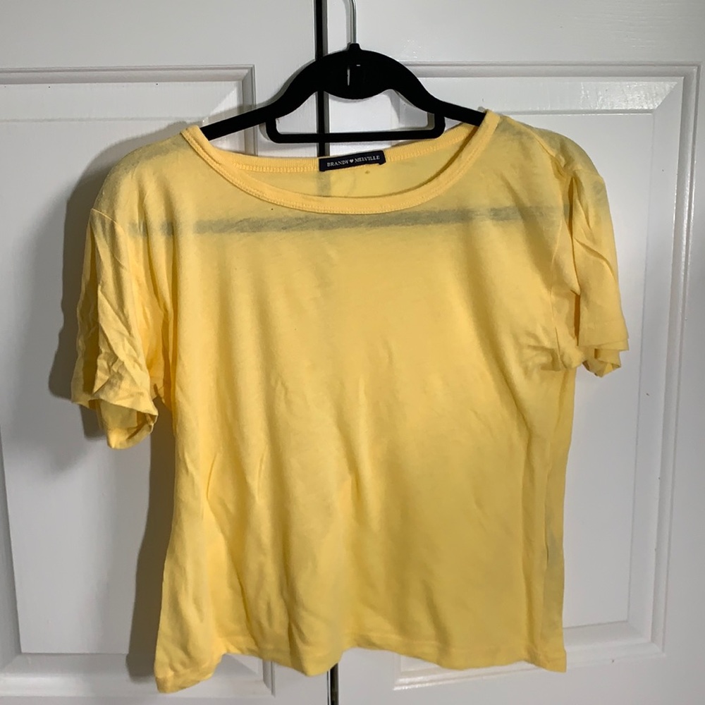 Yellow Brandy Melville shirt!